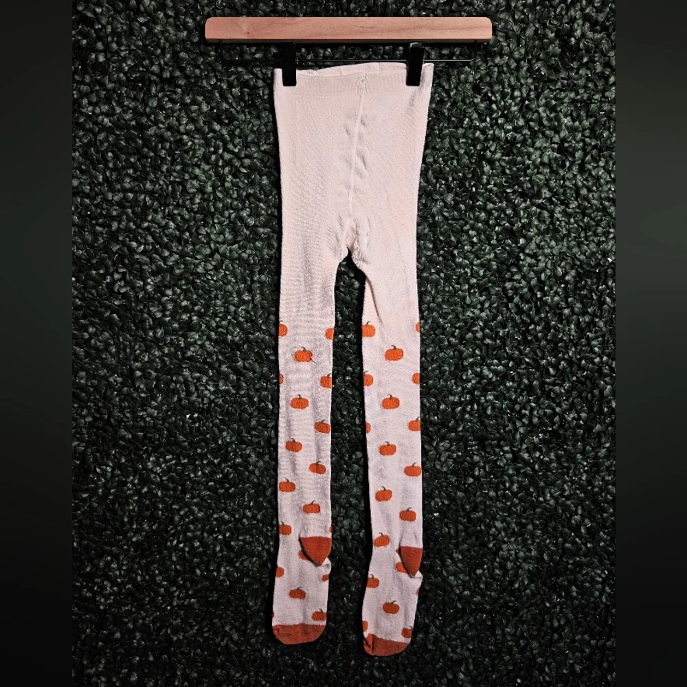 Gymboree Orange and White Pumpkin Socks